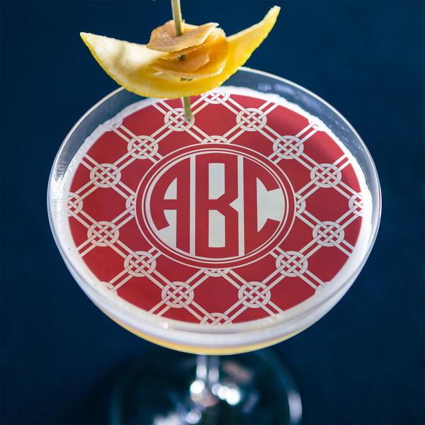 Celtic Knot Printed Drink Topper - XLarge - In Context