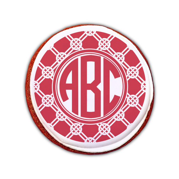Celtic Knot Printed Icing Circle - Small - On Cookie