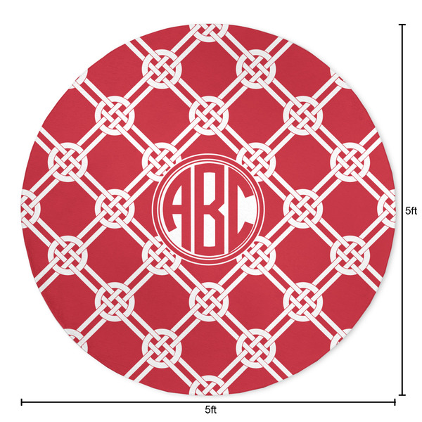 Celtic Knot Round Area Rug - Size