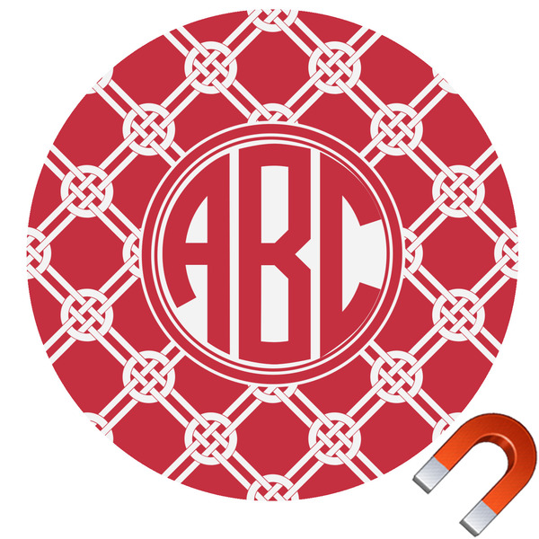 Custom Celtic Knot Round Car Magnet - 6" (Personalized)