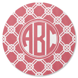 Celtic Knot Round Rubber Backed Coaster (Personalized)