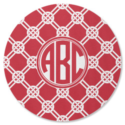 Celtic Knot Round Rubber Backed Coaster (Personalized)