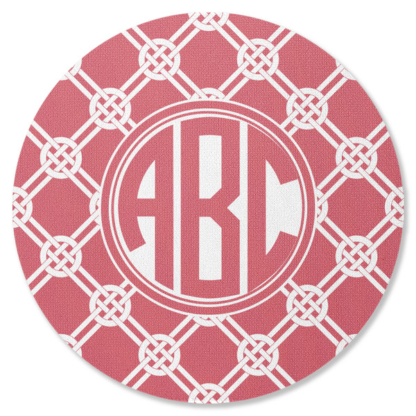 Custom Celtic Knot Round Rubber Backed Coaster (Personalized)