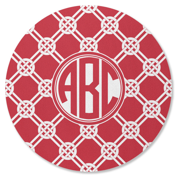 Custom Celtic Knot Round Rubber Backed Coaster (Personalized)