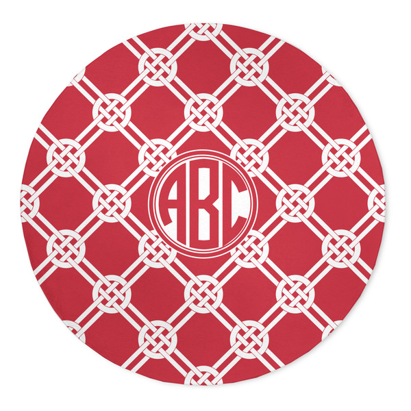 Custom Celtic Knot 5' Round Indoor Area Rug (Personalized)