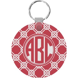 Celtic Knot Round Plastic Keychain (Personalized)