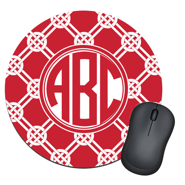 Custom Celtic Knot Round Mouse Pad (Personalized)