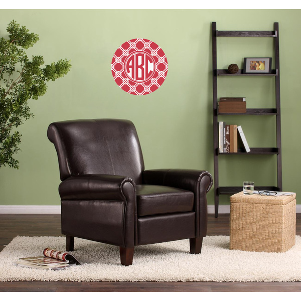 Celtic Knot Round Wall Decal on Living Room Wall