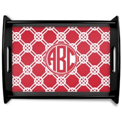 Celtic Knot Black Wooden Tray - Large (Personalized)