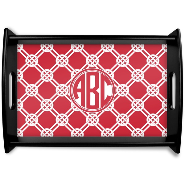 Custom Celtic Knot Black Wooden Tray - Small (Personalized)