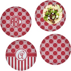 Celtic Knot Set of 4 Glass Lunch / Dinner Plate 10" (Personalized)