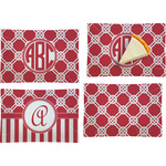 Celtic Knot Set of 4 Glass Rectangular Appetizer / Dessert Plate (Personalized)