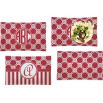 Celtic Knot Set of 4 Glass Rectangular Lunch / Dinner Plate (Personalized)