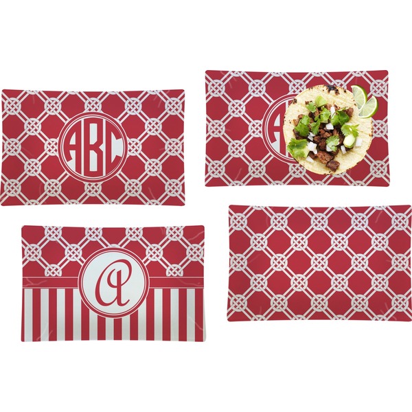 Celtic Knot Set of Rectangular Dinner Plates