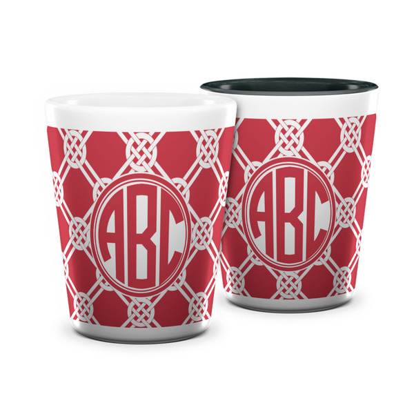 Custom Celtic Knot Ceramic Shot Glass - 1.5 oz (Personalized)