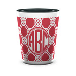 Celtic Knot Ceramic Shot Glass - 1.5 oz - Two Tone - Single (Personalized)
