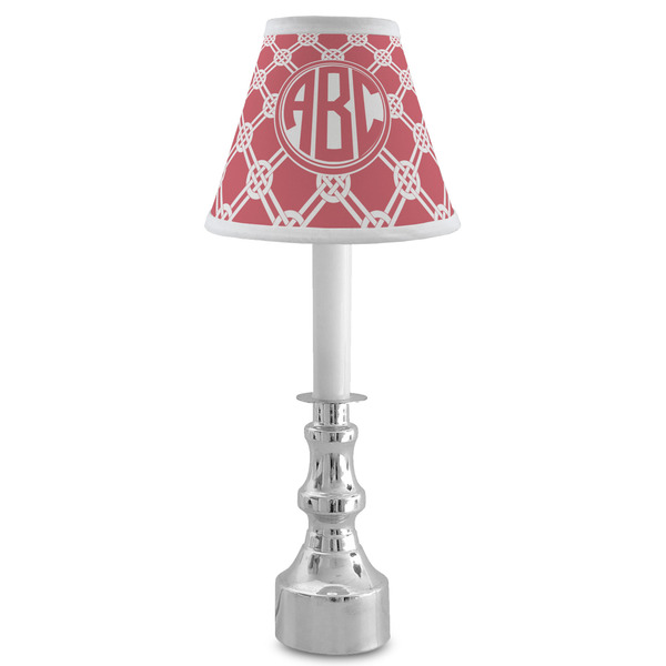 Celtic Knot Small Chandelier Lamp - LIFESTYLE (on candle stick)