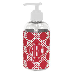 Celtic Knot Plastic Soap / Lotion Dispenser (8 oz - Small - White) (Personalized)