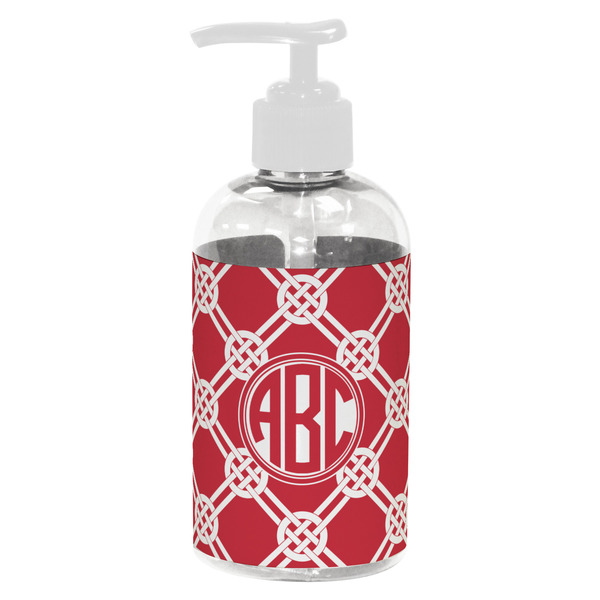 Custom Celtic Knot Plastic Soap / Lotion Dispenser (8 oz - Small - White) (Personalized)