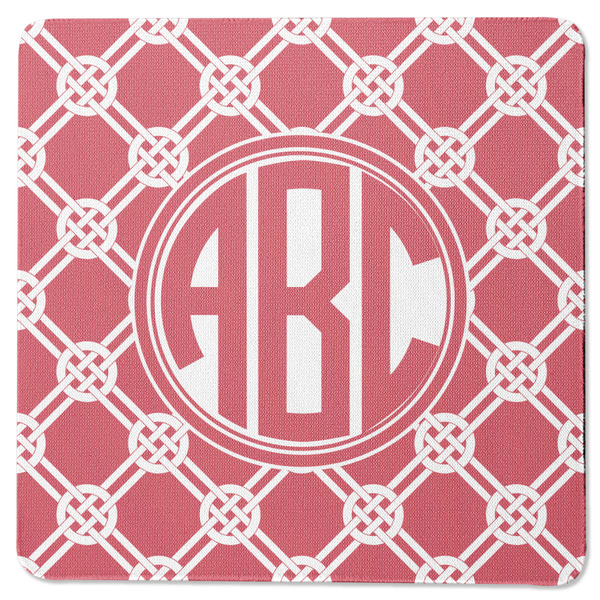 Custom Celtic Knot Square Rubber Backed Coaster (Personalized)