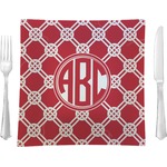 Celtic Knot 9.5" Glass Square Lunch / Dinner Plate- Single or Set of 4 (Personalized)