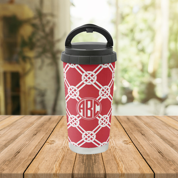 Celtic Knot Stainless Steel Travel Cup Lifestyle