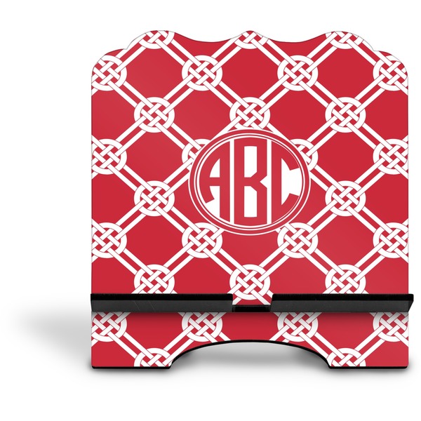 Celtic Knot Stylized Tablet Stand - Front without iPad