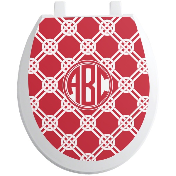 Custom Celtic Knot Toilet Seat Decal - Round (Personalized)