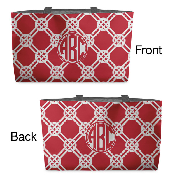 Celtic Knot Tote w/Black Handles - Front & Back Views