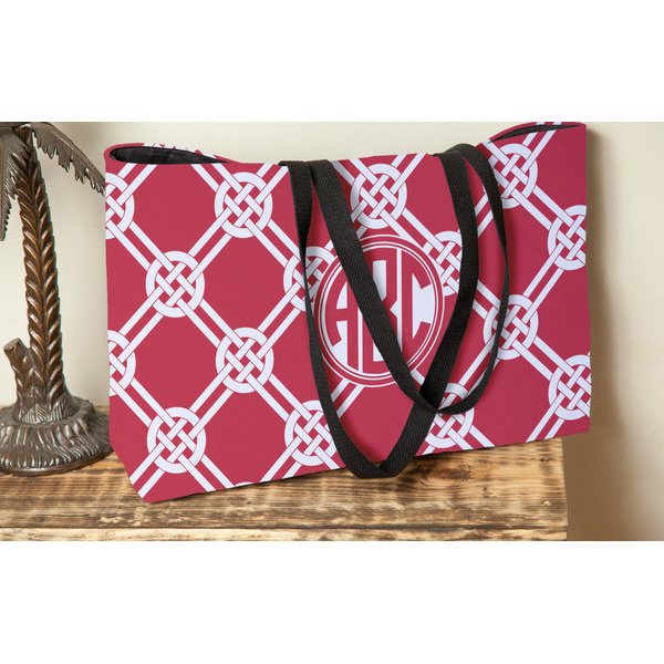 Celtic Knot Tote w/Black Handles - Lifestyle View