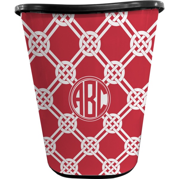 Celtic Knot Trash Can Black