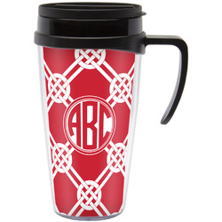 Celtic Knot Acrylic Travel Mug with Handle (Personalized)
