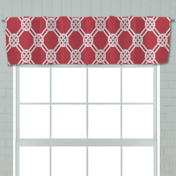 Celtic Knot Valance - Closeup on window