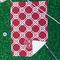 Celtic Knot Waffle Weave Golf Towel - In Context