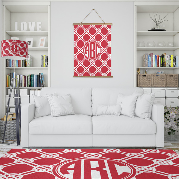 Celtic Knot Wall Hanging Tapestry - Portrait - IN CONTEXT