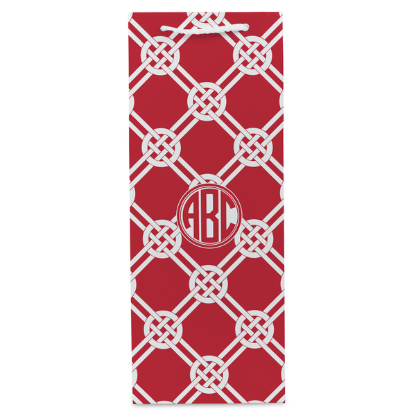 Celtic Knot Wine Gift Bag - Gloss - Front