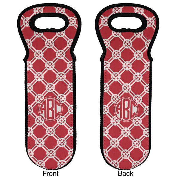 Celtic Knot Wine Tote Front & Back