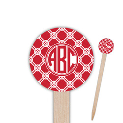 Celtic Knot Round Wooden Food Picks (Personalized)