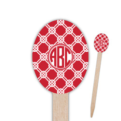 Celtic Knot Oval Wooden Food Picks (Personalized)