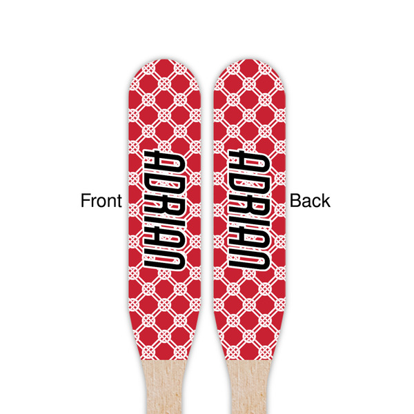 Celtic Knot Wooden Food Pick - Paddle - Double Sided - Front & Back