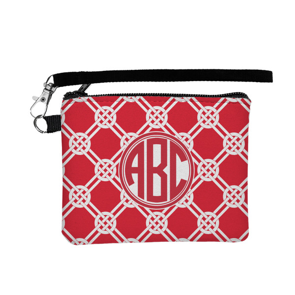 Custom Celtic Knot Wristlet ID Case w/ Monogram