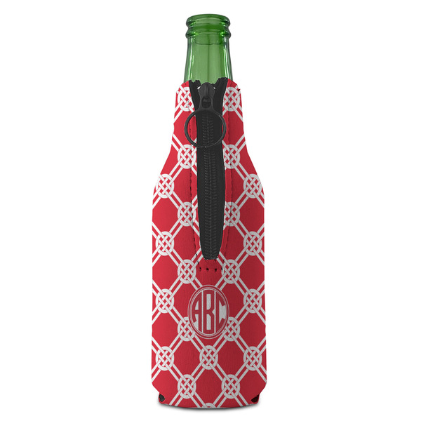 Celtic Knot Zipper Bottle Cooler - BACK (bottle)