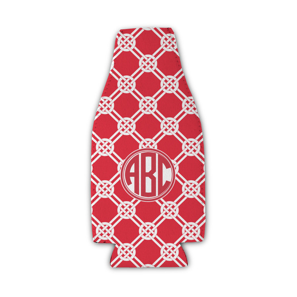 Celtic Knot Zipper Bottle Cooler - Set of 4 - FRONT