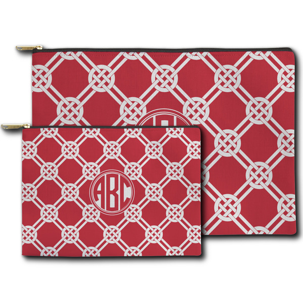 Celtic Knot Zippered Pouches - Size Comparison