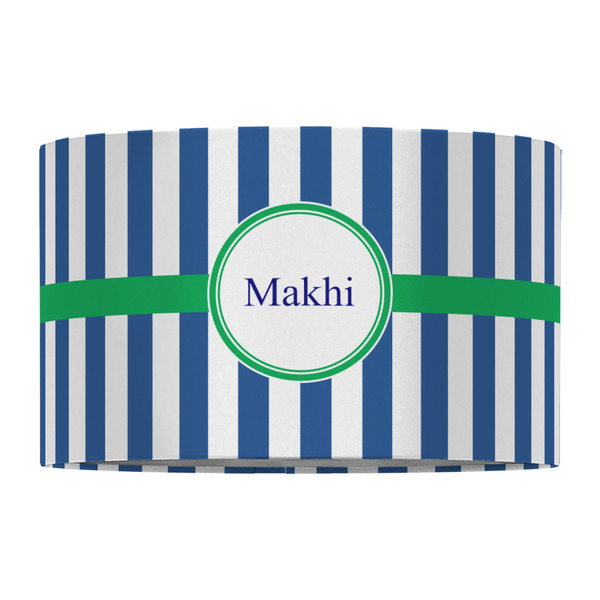Stripes 12" Drum Lampshade - FRONT (Fabric)