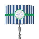 Stripes 12" Drum Lamp Shade - Fabric (Personalized)