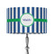 Stripes 12" Drum Lampshade - ON STAND (Fabric)