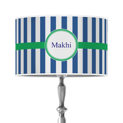 Stripes 12" Drum Lamp Shade - Poly-film (Personalized)