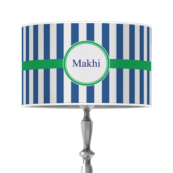 Custom Stripes 12" Drum Lamp Shade - Poly-film (Personalized)