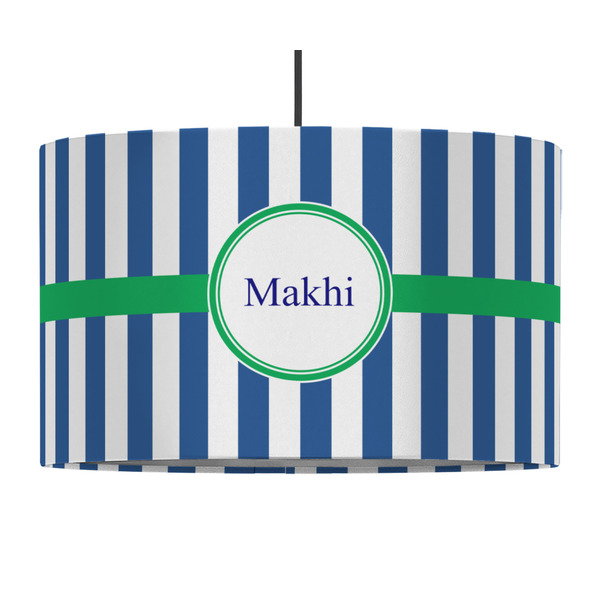 Stripes 12" Drum Lampshade - PENDANT (Fabric)